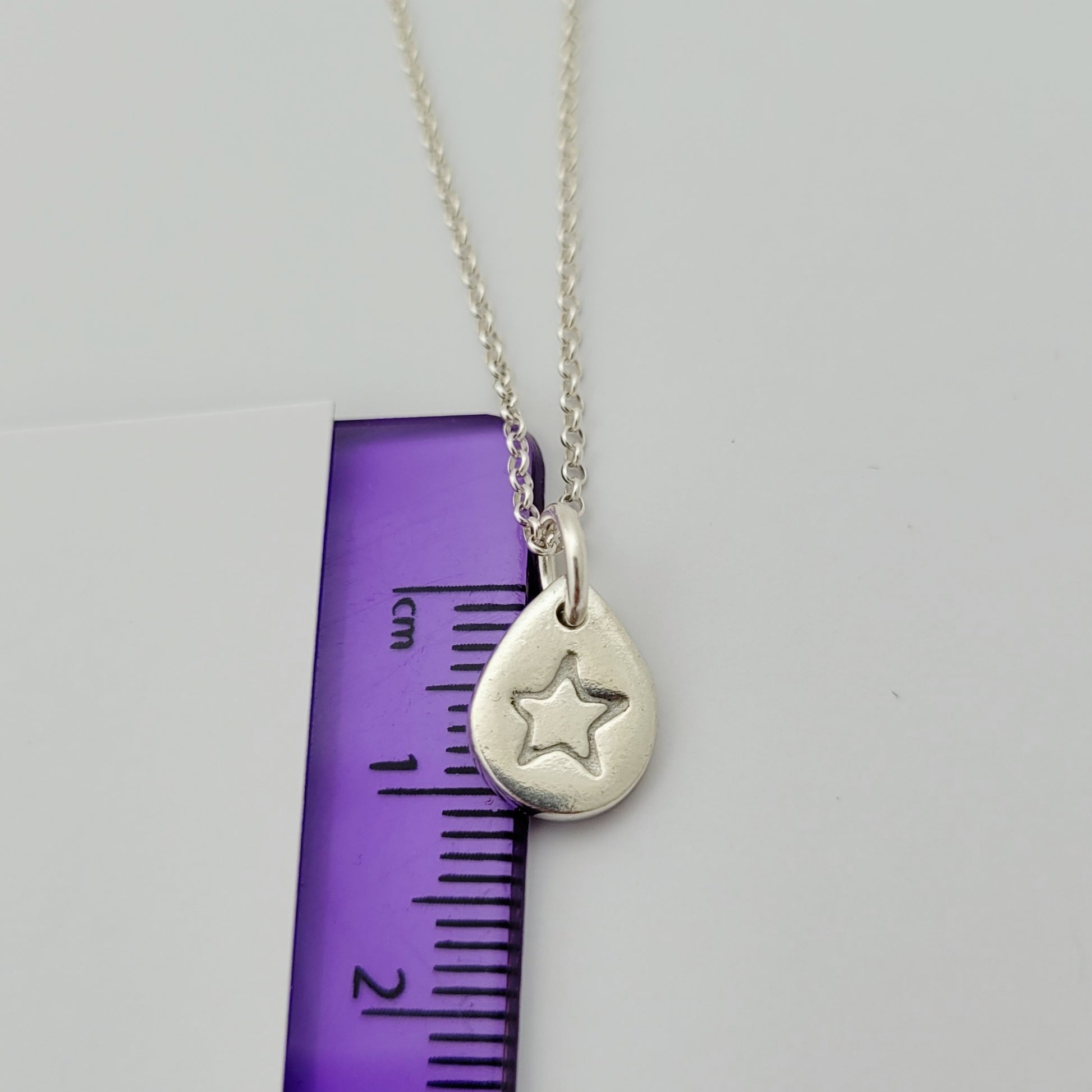 Sterling-silver-star-teardrop-pendant-necklace-6