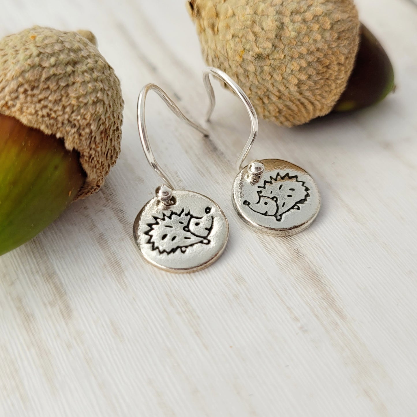 Sterling-silver-hedgehog-drop-earrings-4