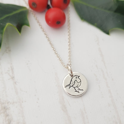 1cm robin christmas pendant necklace 10