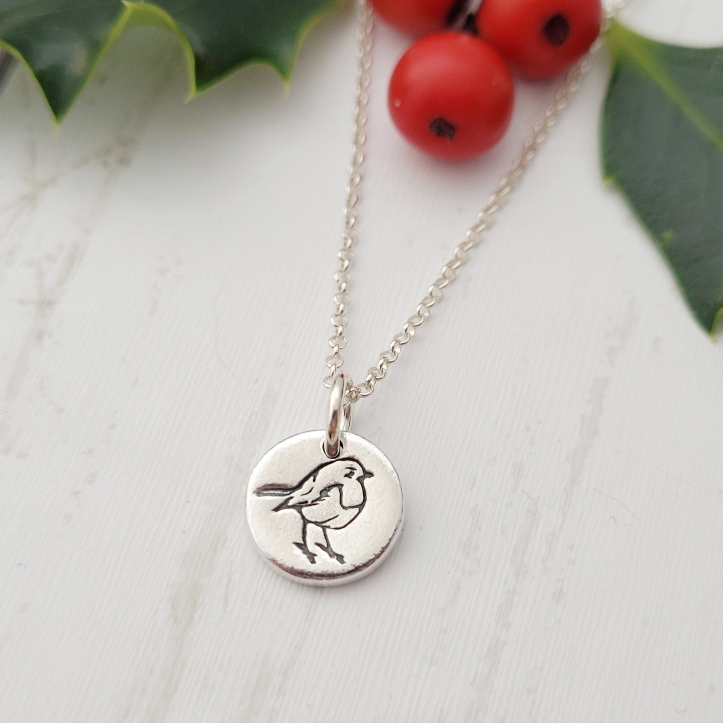 1cm robin christmas pendant necklace 9