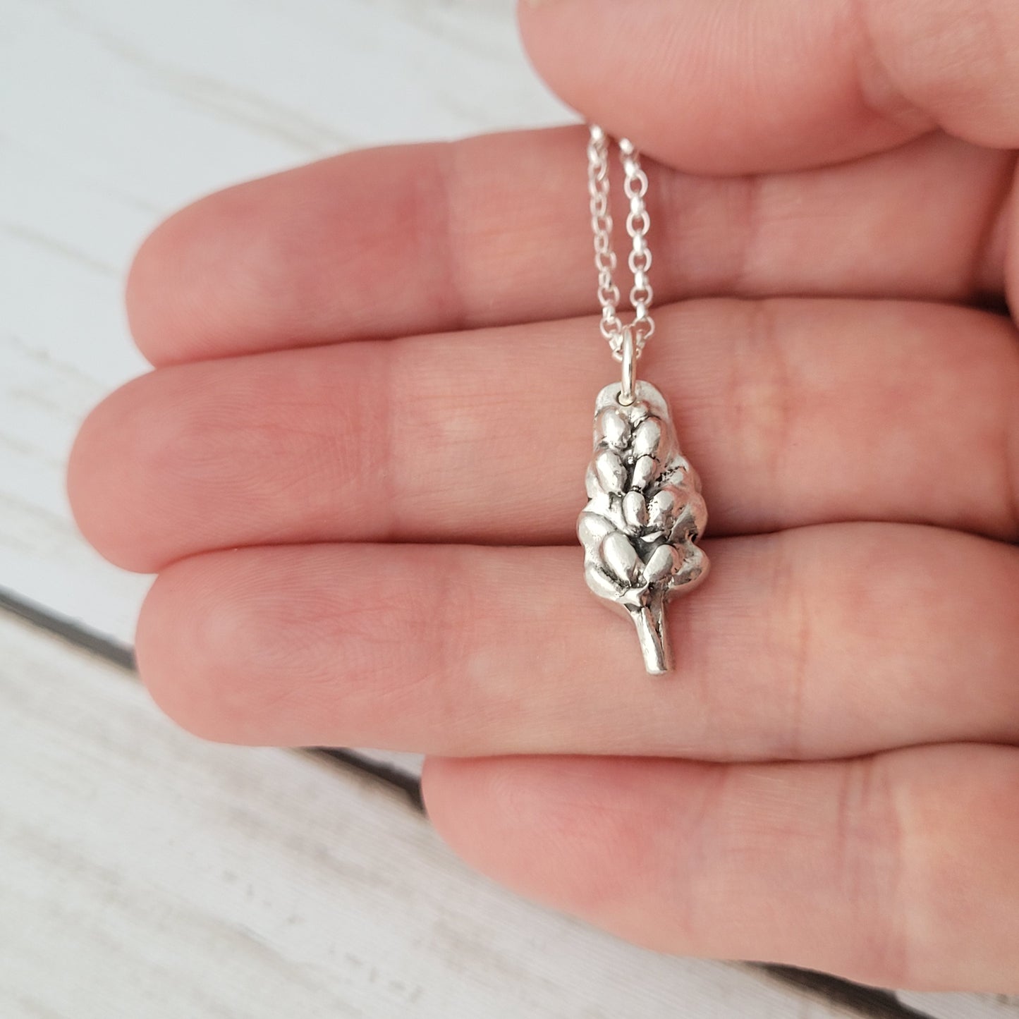 Sterling-silver-lavender-botanical-flower-pendant-necklace-7