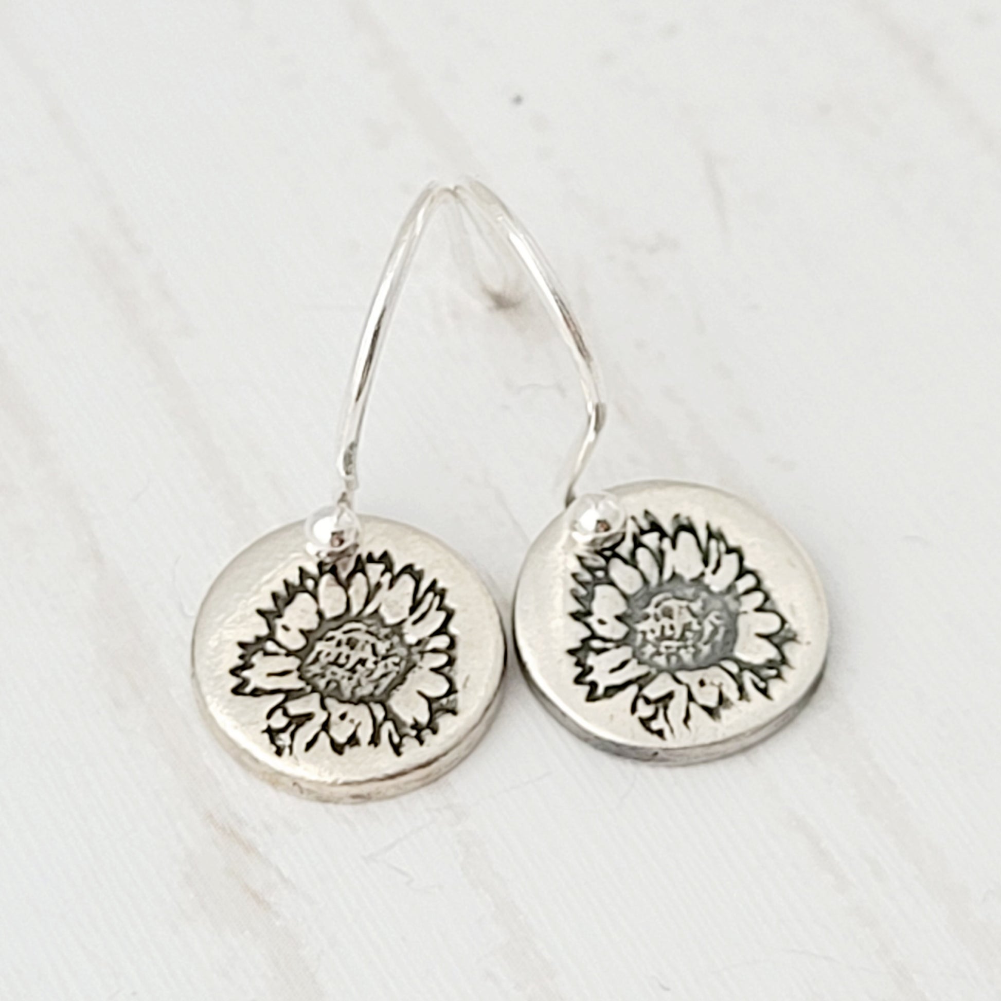 Sterling-silver-sunflower-drop-earrings-3