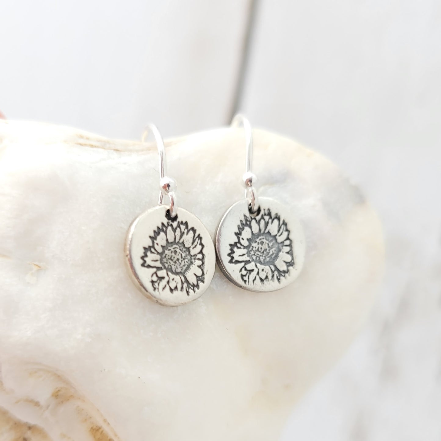 Sterling-silver-sunflower-drop-earrings-8