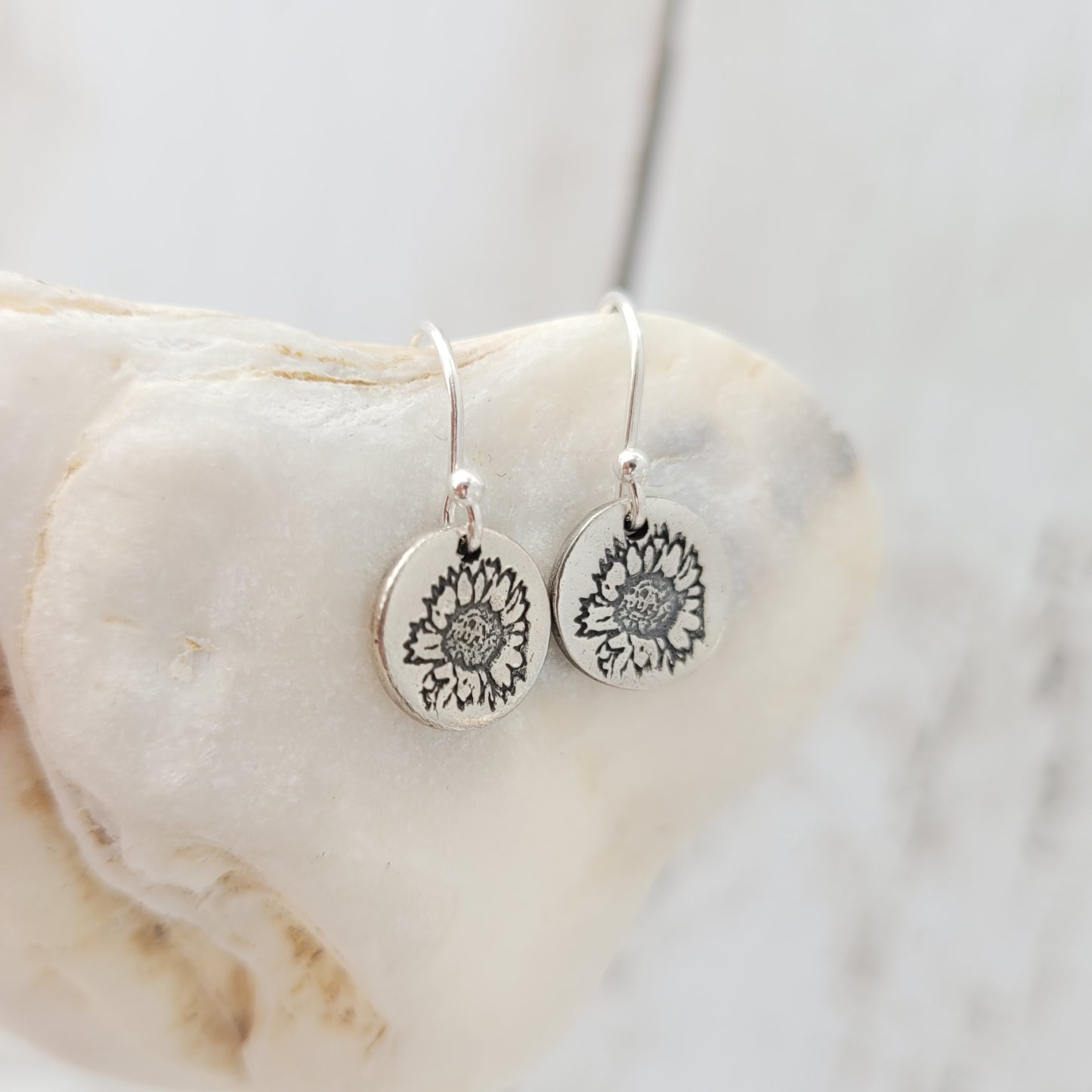 Sterling-silver-sunflower-drop-earrings-1