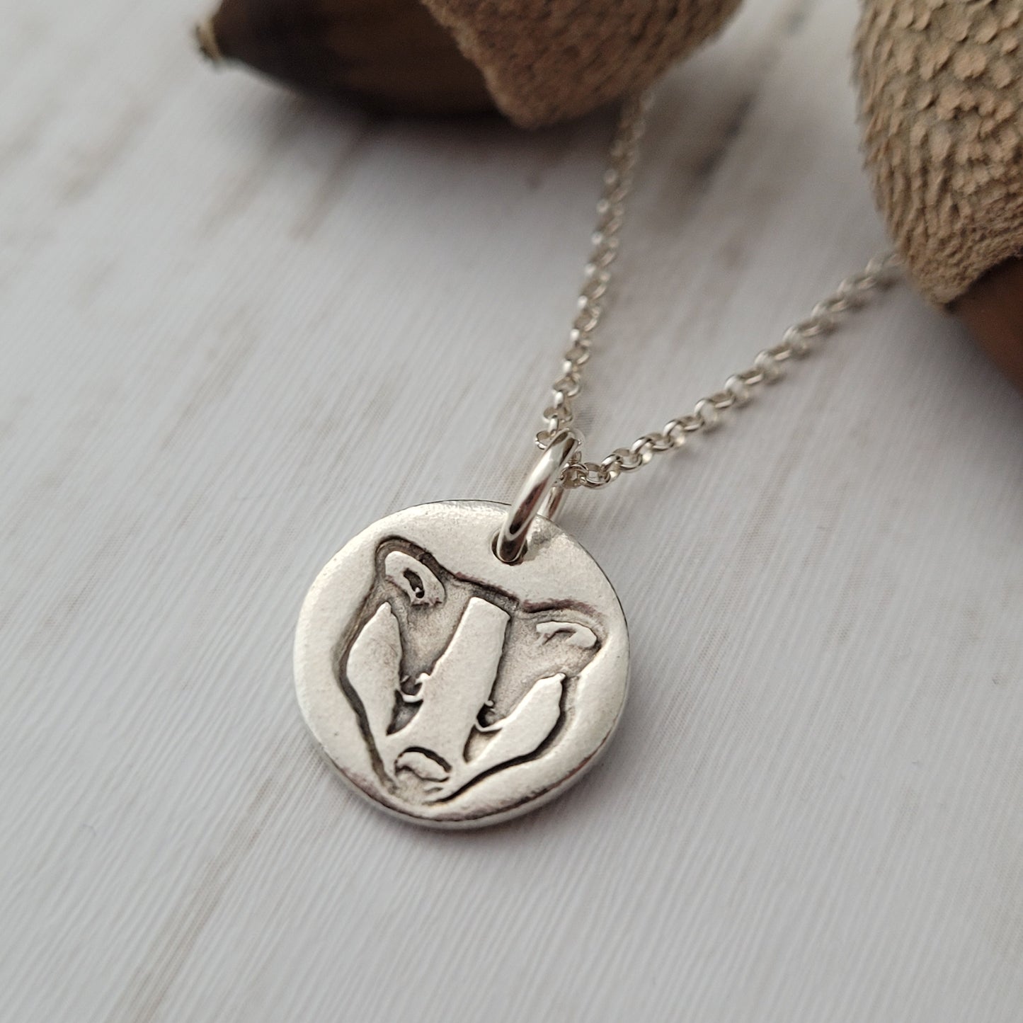 Sterling-silver-badger-face-pendant-necklace-4