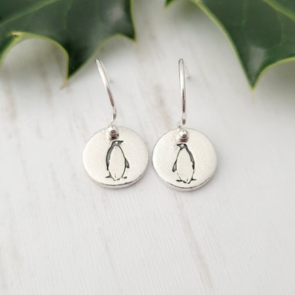 Sterling-silver-penguin-drop-earrings-2