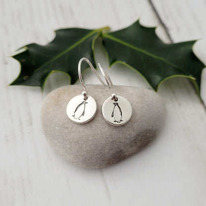 Sterling-silver-penguin-drop-earrings-3