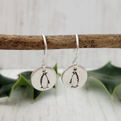 Sterling-silver-penguin-drop-earrings-0