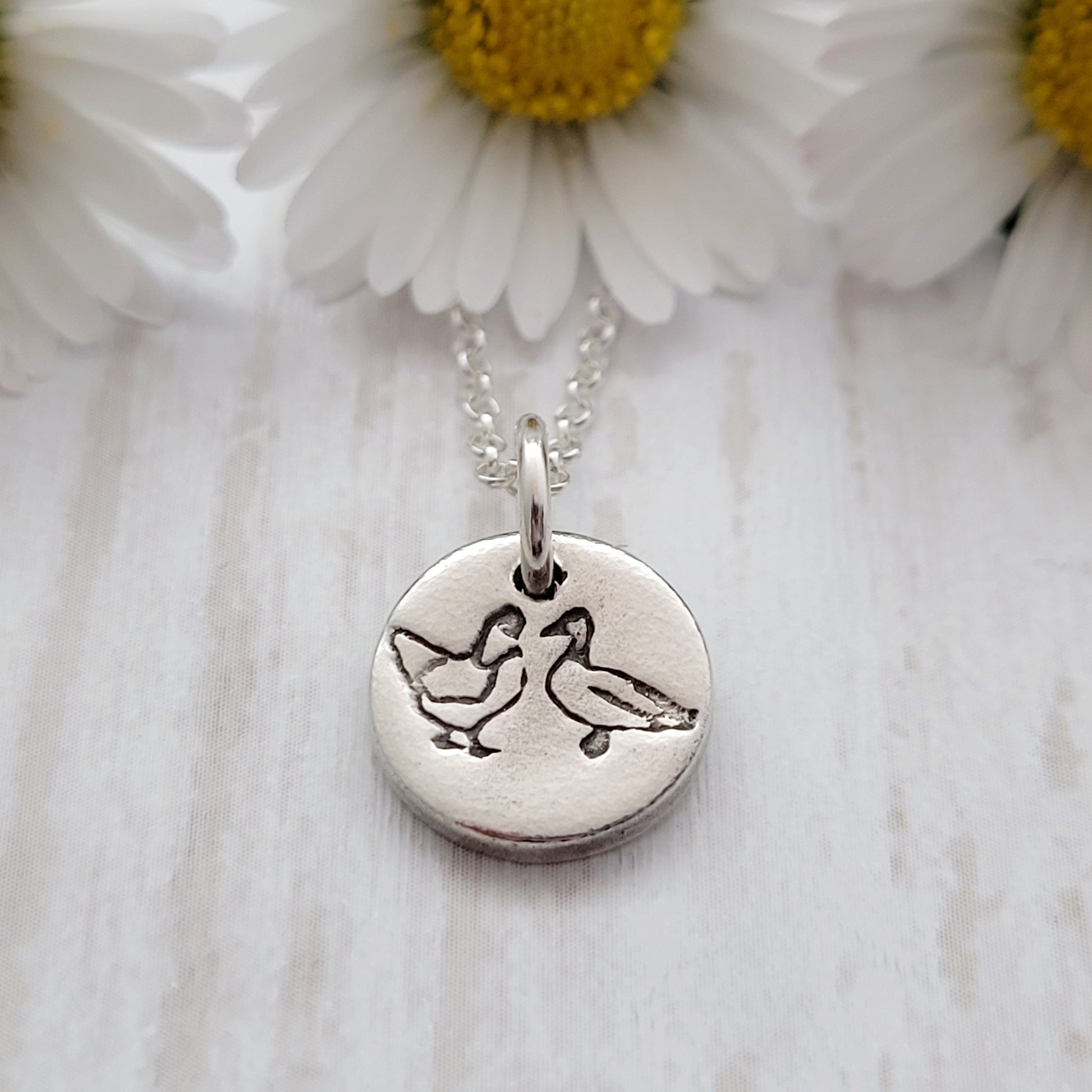 Sterling-silver-chicken-and-duck-bird-pendant-necklace-1