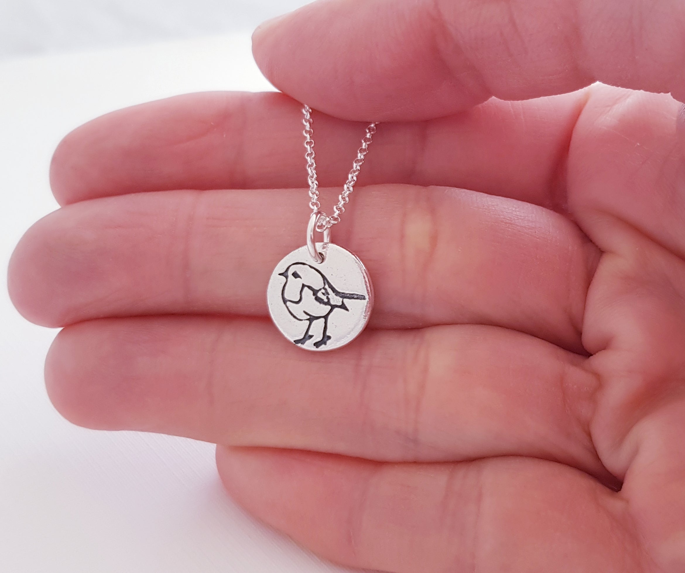 Recycled Sterling Silver Robin Necklace By Lily Charmed |  notonthehighstreet.com