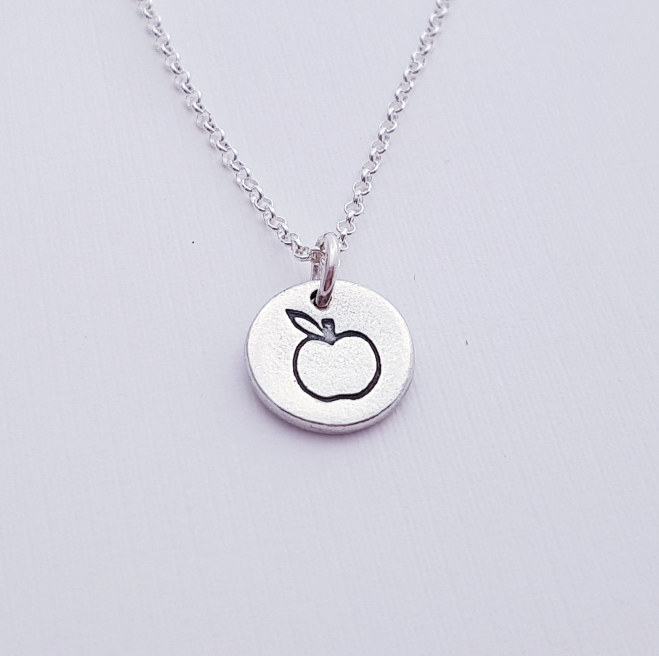 Sterling hotsell silver teachers apple pendant