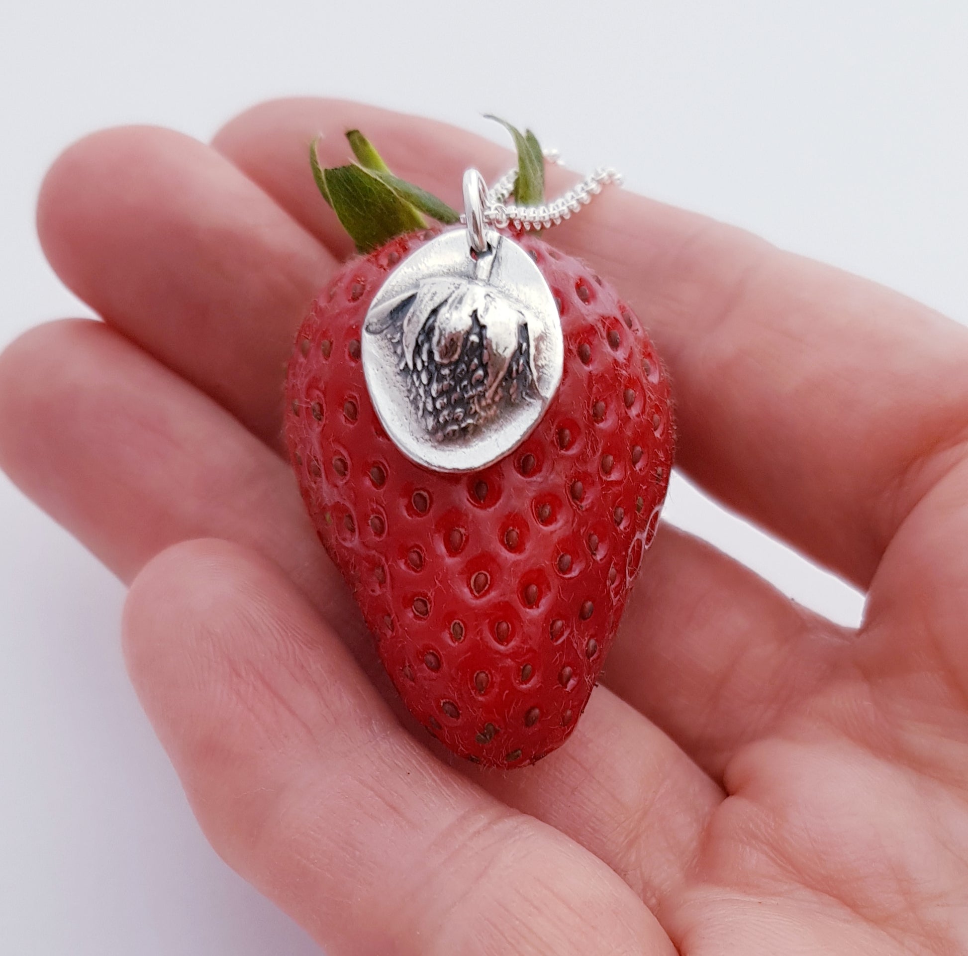 sterling-silver-real-strawberry-pendant-necklace-0