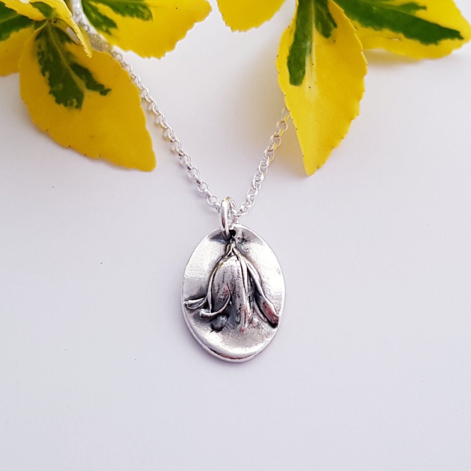 Silver on sale bluebell necklace