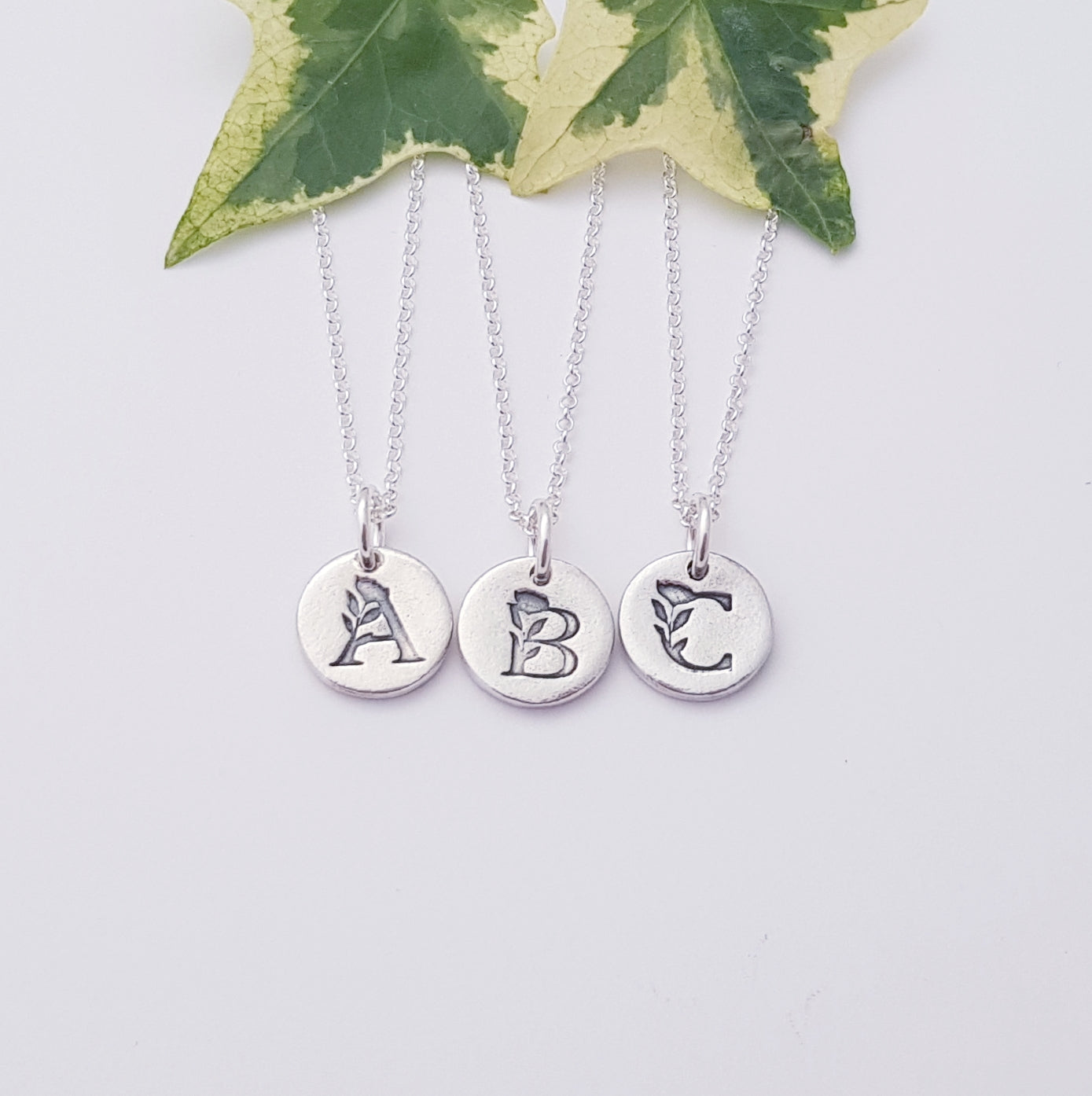 Sterling-silver-initial-Monogram-Floral-Pendant-Necklace-7