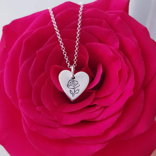 sterling-silver-heart-rose-pendant-necklace-June-Birth-Flower