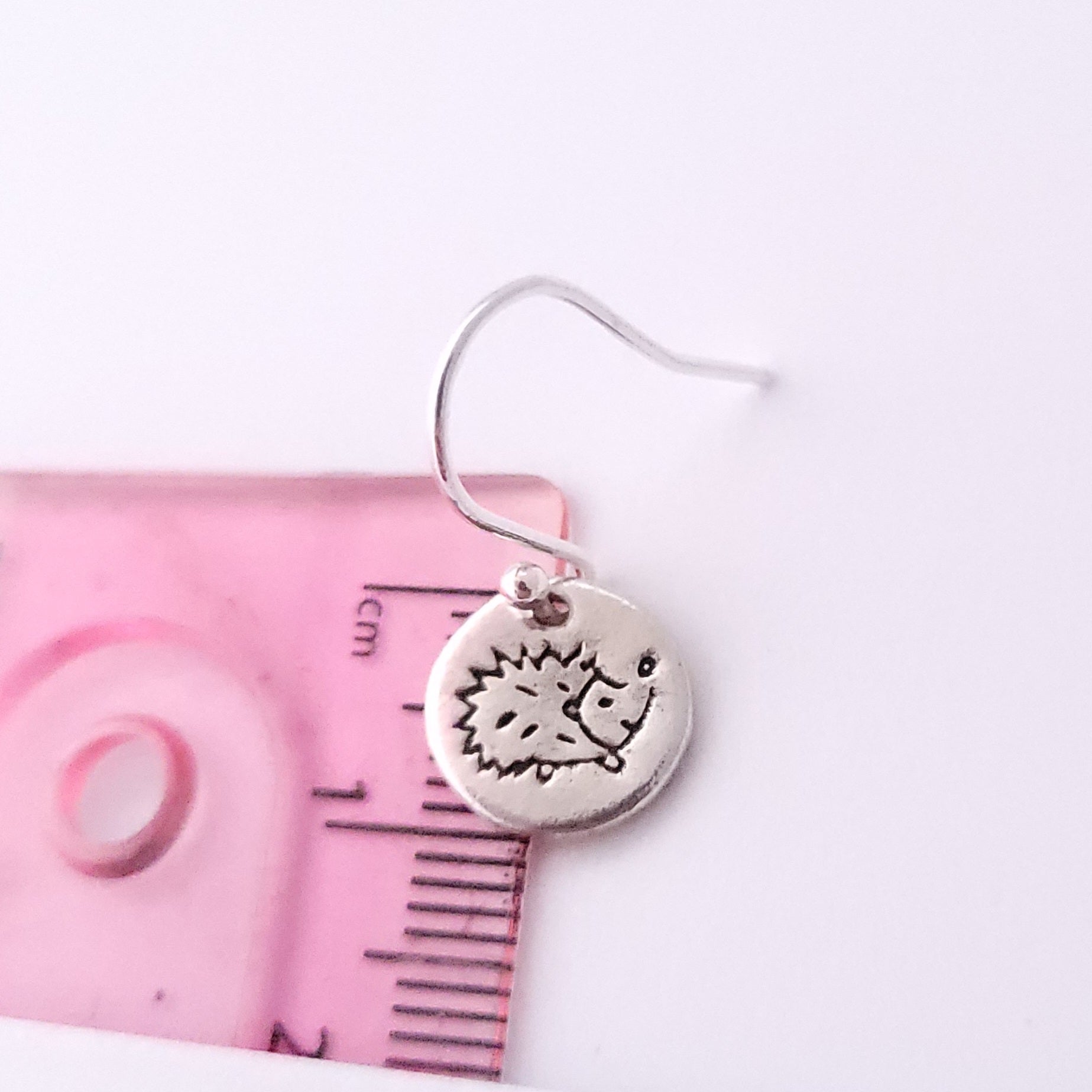 Silver hot sale hedgehog earrings