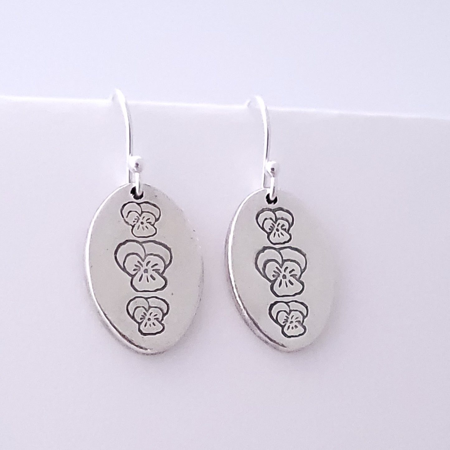 Sterling-silver-large-oval-viola-pansy-earrings-4