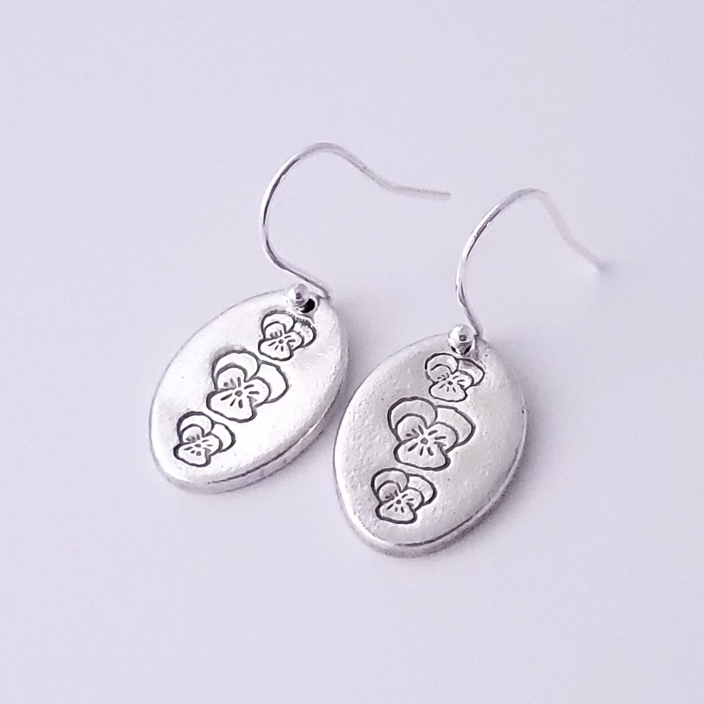 Sterling-silver-large-oval-viola-pansy-earrings-5